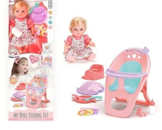 Пупс зі стільчиком для годування My doll feeding ser WZB 8127 фото