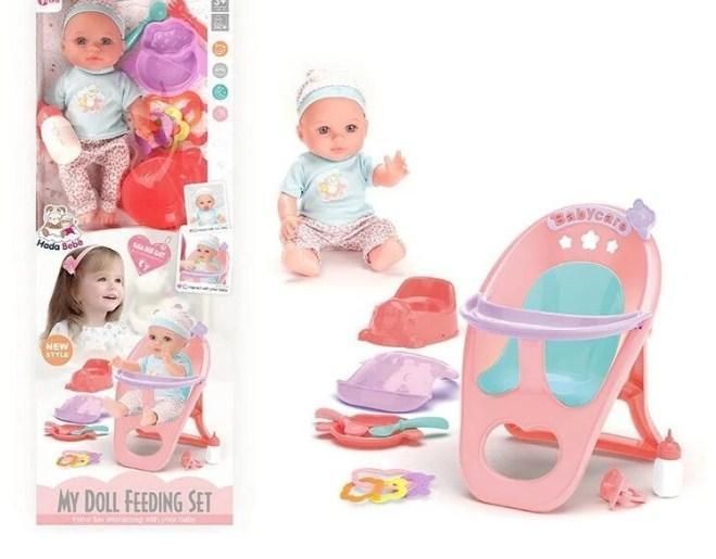 Пупс зі стільчиком для годування My doll feeding ser WZB 8127 фото